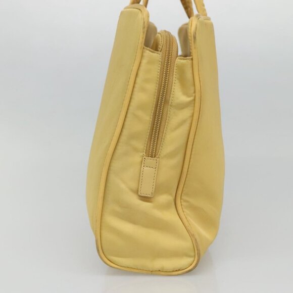 PRADA Hand Bag Nylon Yellow Silver Auth - Picture 5 of 16